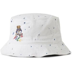 Polo Ralph Lauren Bucket Hat Herren Baumwolle gemustert, weiß