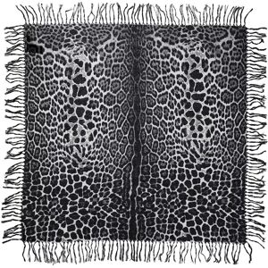 Saint Laurent Tücher & Schals - Leopard Print Scarf - Gr. unisize - in Grau - für Damen