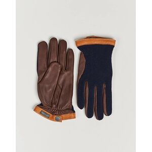 Hestra Deerskin Wool Tricot Glove Blue/Brown