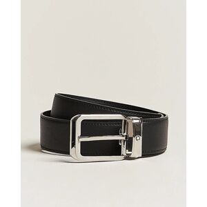 Montblanc Black 35 mm Leather belt Black