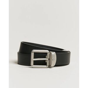 Montblanc Rounded Square Palladium Pin Buckle 30mm Belt Black