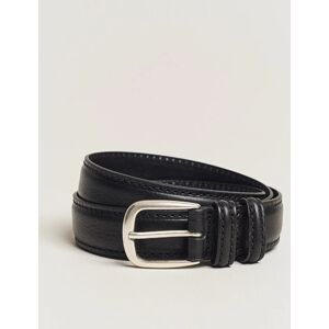 Anderson's Grained Leather Belt 3 cm Black