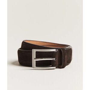 Loake 1880 William Suede Belt Dark Brown