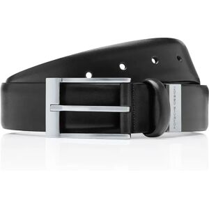 Porsche Design P´1810 Business Belt Pin Buckle 35 - black, brushed chrome - 100 cm black, brushed chrome 100 cm unisex