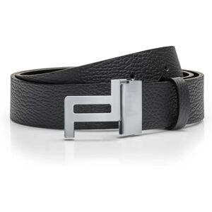 Porsche Design Business Belt Icon Reversible 35 - asphalt/black, brushed chrome - 100 cm asphalt/black, brushed chrome 100 cm unisex