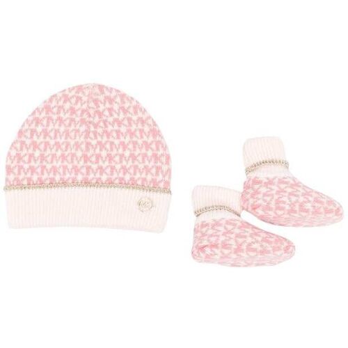 Michael Kors Kids Set aus gestrickter Mütze und Babyschuhen - Rosa 9 M./12 M./3 M./6 M./18 M. Unisex