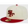 New Era NFL ORIGINALS 5950 18575 SAN FRANCISCO 49ers CHW men Caps red beige in Größe:7 1/2