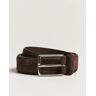 Anderson's Calf Suede 3,5 cm Belt Dark Brown