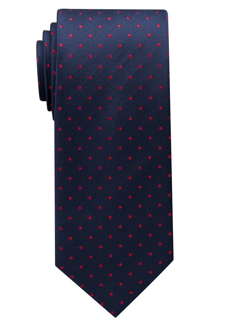 Eterna Krawatte »breit«, dunkelblau/rot