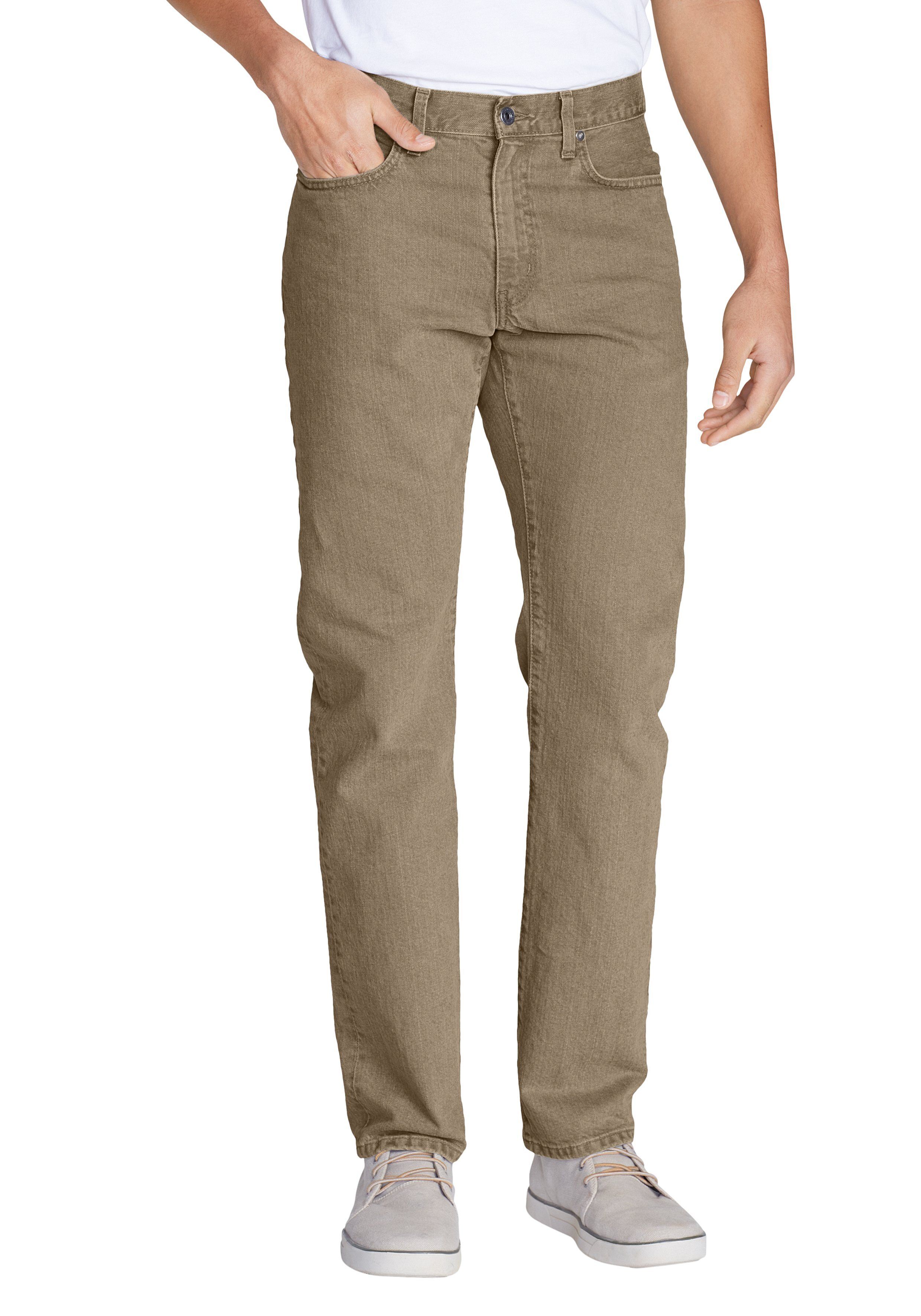 Eddie Bauer 5-Pocket-Jeans Flex - Slim Fit, khaki