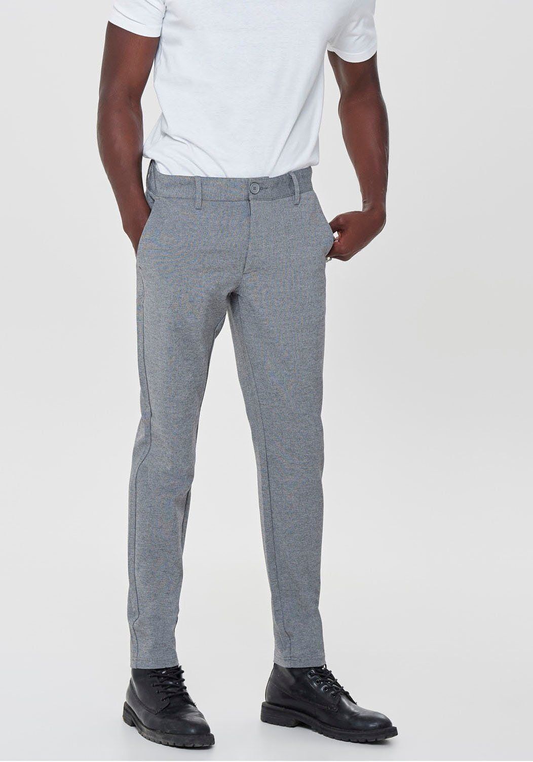 ONLY & SONS Chinohose »MARK PANT«, Midgrey Melange