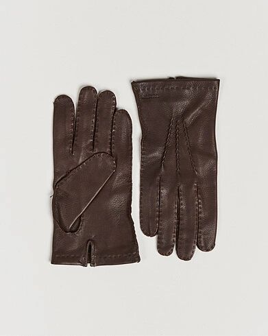 Hestra Henry Unlined Deerskin Glove Chocolate