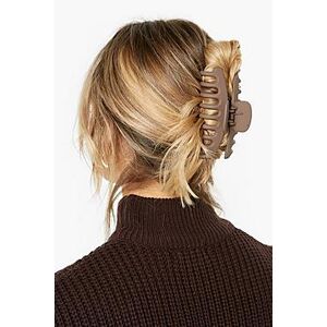 Large Chocolate Matte Hair Claw Clip  chocolate ONE SIZE Female
