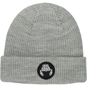 Crab Grab Circle Patch Beanie Heather Grey One Size HEATHER GREY