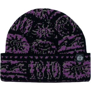 Funky Tribe Regular Beanie Black Purple One Size BLACK PURPLE