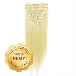 Fashiongirl Remy Clip-on Extensions #60 Platinblond 40 cm
