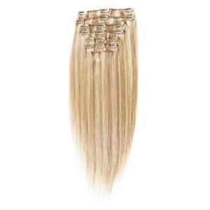 Fashiongirl Remy Clip-on Extensions #27/613 Lysblond Mix 50 cm