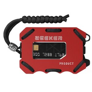 Shoppo Marte ZEEKER Metal Card Holder RFID Multifunctional EDC Wallet Large Capacity Minimalist Card Holder With Bottle Opener Function, Colour: Red