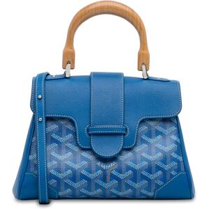 Pre-owned Goyard Mini Goyardine Saigon Blue