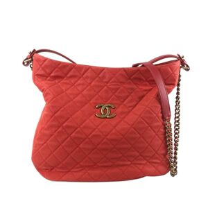 Pre-owned Chanel Caviar Country Chic Hobo Red