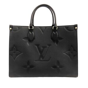 Pre-owned Louis Vuitton Monogram Empreinte Onthego MM Black
