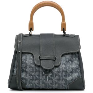 Pre-owned Goyard Mini Goyardine Saigon Gray