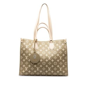 Pre-owned Louis Vuitton Monogram Empreinte Spring In The City Onthego MM Brown