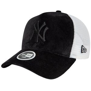 New Era New York Yankees Velour Trucker Cap 60435005, baseball kasket, Unisex, sort, Størrelse: OSFM