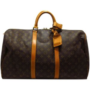 Pre-owned Louis Vuitton Monogram Keepall 50 Brown