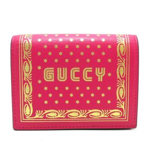 Pre-owned Gucci Guccy Sega Bifold Wallet Pink