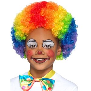 Clowns Multifarvet klovneparyk til børn.Size-One size