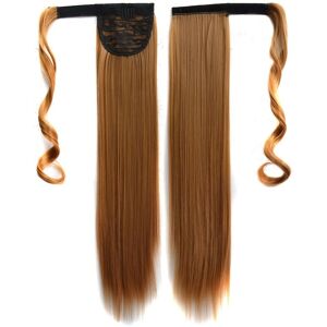 shopnbutik 26# Invisible Seamless Bandage-style  Wig Long Straight Hair Wig Ponytail