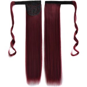 shopnbutik 118# Invisible Seamless Bandage-style  Wig Long Straight Hair Wig Ponytail