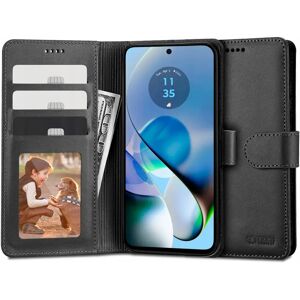 Motorola Moto G54 Tech-Protect Wallet m. Pung & Ståfunktion - Sort