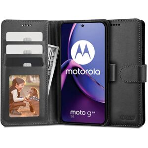 Motorola Moto G84 Tech-Protect Wallet m. Pung & Ståfunktion - Sort
