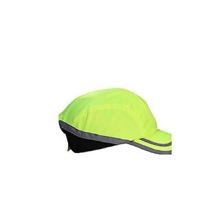 OTTO SCHACHNER OS Bump Cap Hi-Viz gul - 7cm skygge, ventilationshuller,justérbar velcrobånd i nakken