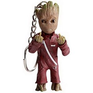 Baby Groot nøglering - klassisk film actionfigur - perfekt som en