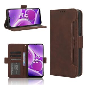 Etui til Nokia G42 5g Cover Justerbar aftagelig kortholder Magnetisk lukning Læderpung Kompatibel med Nokia G42 5g Cover Brown