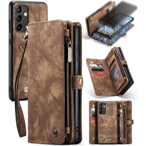 Generic CaseMe Samsung Galaxy A54 Pung med Lynlås - Brun Brown