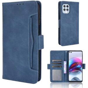 Generic Modern-styled Læder Pung Etui til Motorola Moto G100 / Edge S - Blue