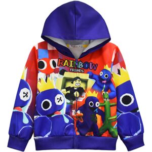 Rainbow Friends Drenge hættetrøjejakke Cool lue Sweatshirt Tøj k B 140cm