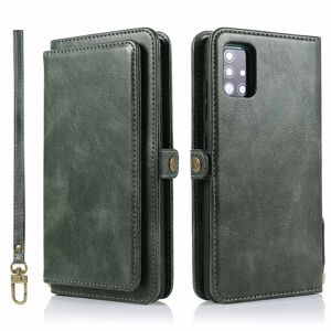 Floveme Samsung Galaxy A51 - Professional Wallet Case 2-1 Mörkgrön