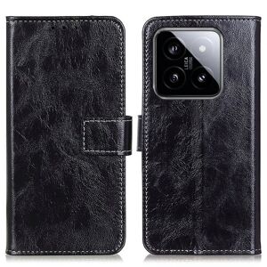 MTK Til Xiaomi 14 Wallet Case Cover Black
