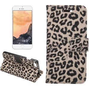 MTK iPhone 7 / iPhone 8 / SE Pung etui / Etui Leopard Grå - S Black