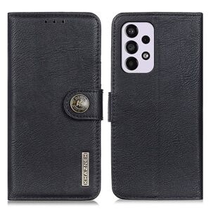 MTK KHAZNEH Vintage Pung Taske til Samsung Galaxy A33 5G - Sort Black