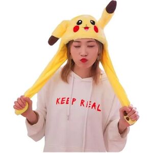 Best Trade Sjov plys Pikachu Hat, Ørebevægelse Jump, Cosplay kostumer