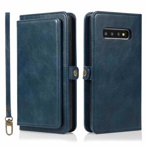 Samsung Galaxy S10 Plus - Smart Wallet Cover Mörkblå