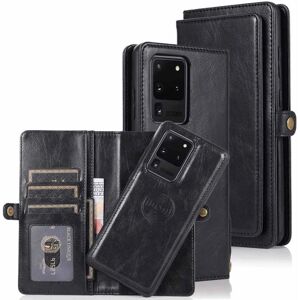 Zleep Samsung Galaxy S20 Ultra - Dobbelt Wallet Cover Svart