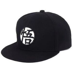 Anime Dragonball Justerbar Hiphop Snapback Cap Hat Black