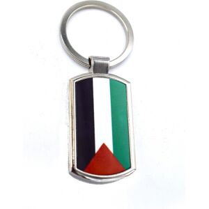 Hiprock PALESTINE FLAG - Nøglering Silver